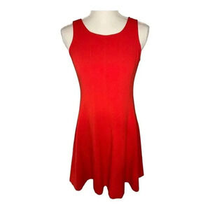 Ann Taylor Loft Women’s Size 2‎ Petite Red Sleeveless Fit & Flare Dress